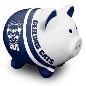 NRL Piggy Bank Money Box With Coin Slot Cronulla Sharks 